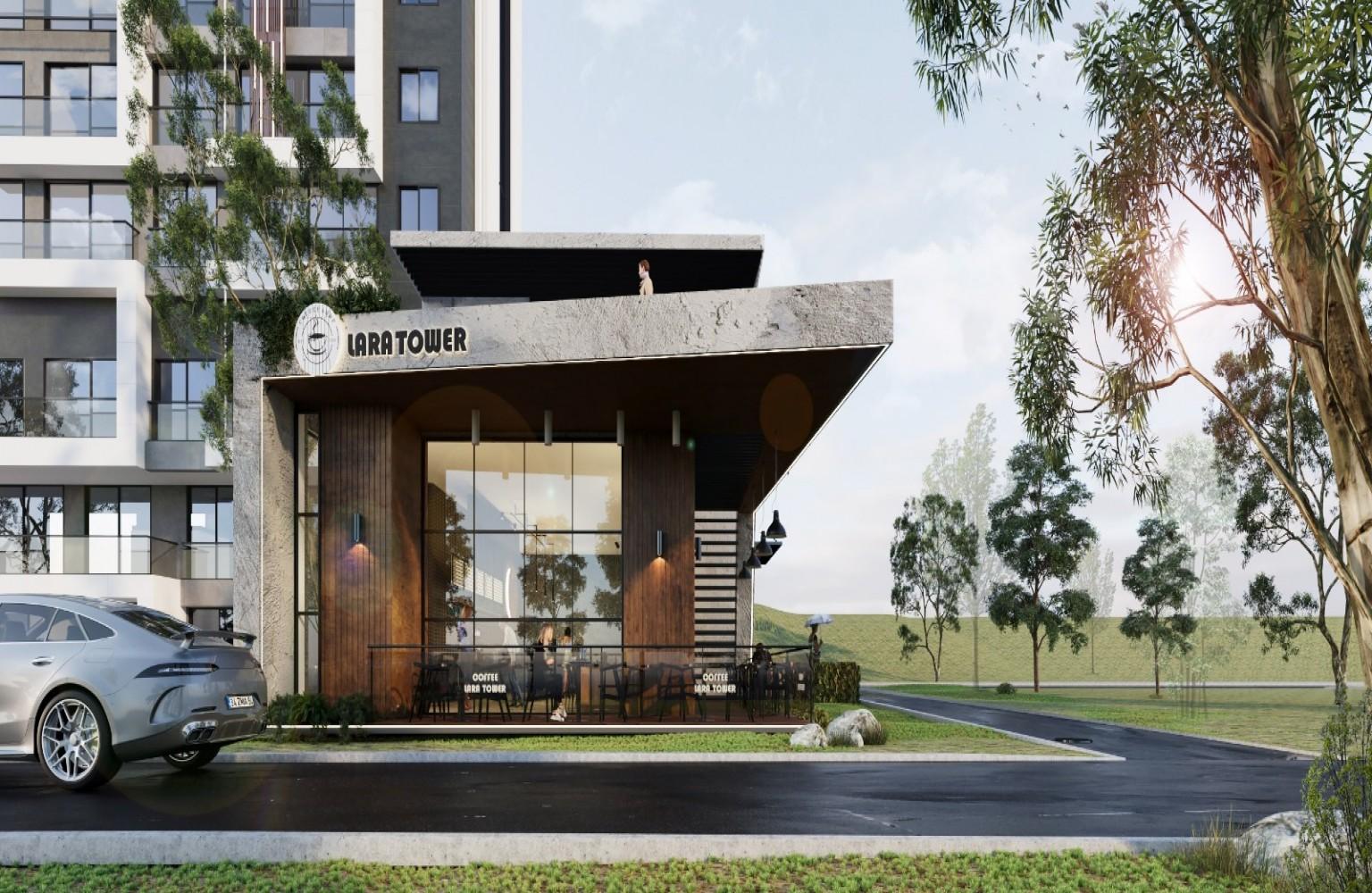 Flats in a seafront residential complex in Guzeloba Antalya